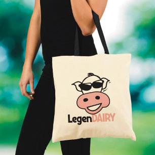 Funny Cow Pun Tygkasse