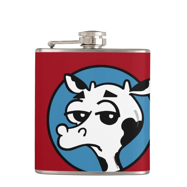 FUNNY COW VINYL WRAPPED FLASK FICKPLUNTA (Framsidan)