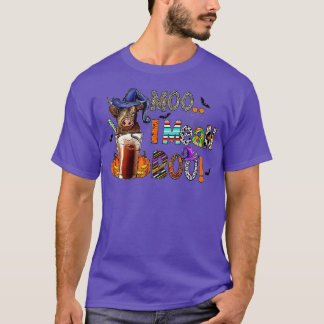 Funny Cow Witch Halloween Moo I Mean Boo - 13 T Shirt