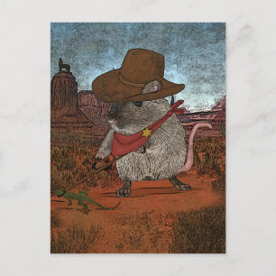 Funny Cowboy Birthday Vykort