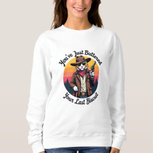 Funny Cowboy Cat Du har just blivit slagen T Shirt