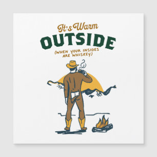 Funny Cowboy Drinking Whiskey