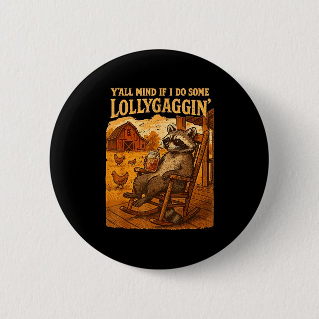 Funny Cowboy Raccoon, Y'all Mind If I Do Some Loll Knapp (Framsida)