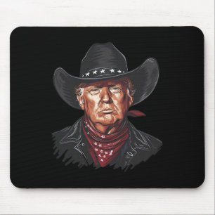 Funny Cowboy Western Donald Trump Us Flagga 2024 E Musmatta