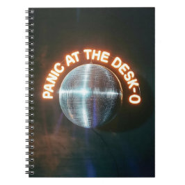 Funny Coworker Gift - Panic at the Desk Disco Ball Anteckningsbok