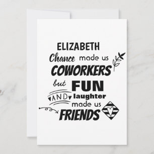 Funny COWORKER Lämnar Goodluck Adjö Friend Inbjudningar