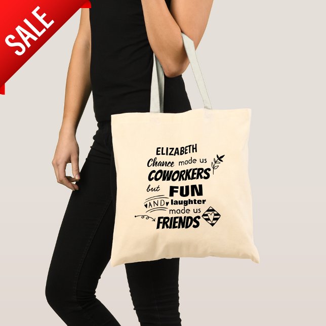 Funny COWORKER Lämnar Goodluck Adjö Friend Tygkasse (Skapare uppladdad)