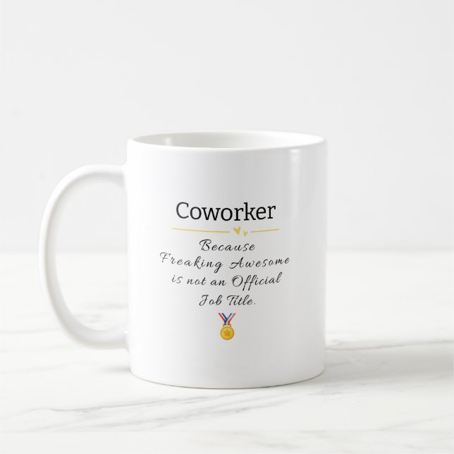Funny Coworking Appreciation Gift Kaffemugg (Vänster)