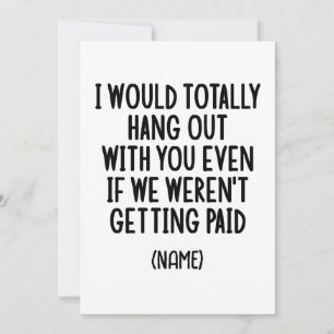 Funny Coworking Best Friend Anpassningsbar Gift Id Julkort