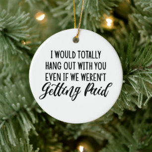Funny Coworking Best Friend Gift Idea Julgransprydnad Keramik