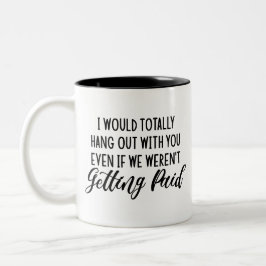 Funny Coworking Best Friend Gift Idea Två-Tonad Mugg