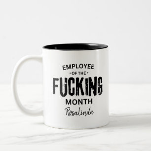 Funny Coworking Employee Gift, Humor-månaden Två-Tonad Mugg