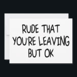 Funny Coworking Lämnar Farwell Adjö Kort<br><div class="desc">Lustigt Coworking Lämnar Farwell Adjö,  går Away Gift för kollega eller är Pension Redo. Visa dem hur mycket du kommer att sakna honom eller henne. Underbar Gift-idé med roligt att säga.</div>