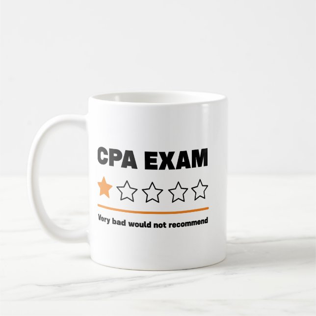 Funny CPA Exam Accountant Manar Women Gift CPA-gåv Kaffemugg (Vänster)