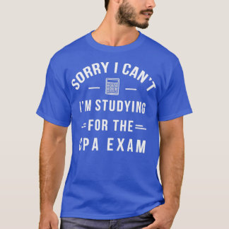 Funny CPA Exam Study Auktoriserad Public Accountan T Shirt