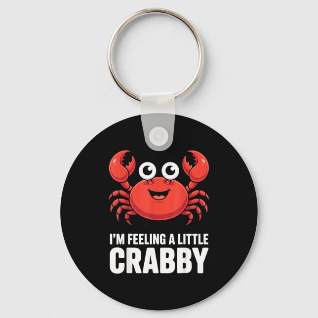 Funny Crab Costume For Men Women Crab Eating Fan C Nyckelring (Framsida)