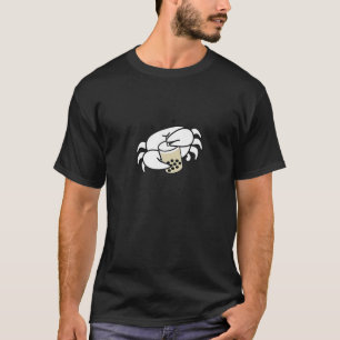 Funny Crab Drinking Boba Bubble Mjölk Tea T Shirt