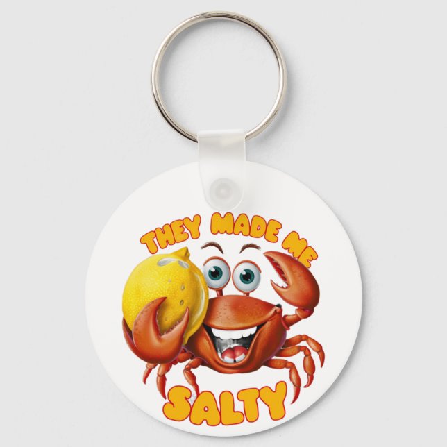 Funny Crab Nyckelring (Framsida)
