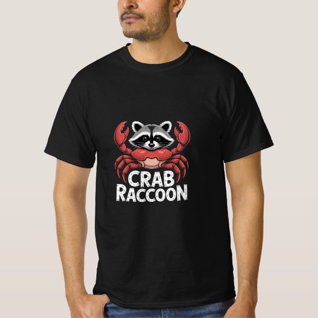 Funny Crab Raccoon Hybrid Animal Cute Sea  T Shirt (Framsida)