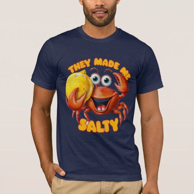 Funny Crab T Shirt (Framsida)