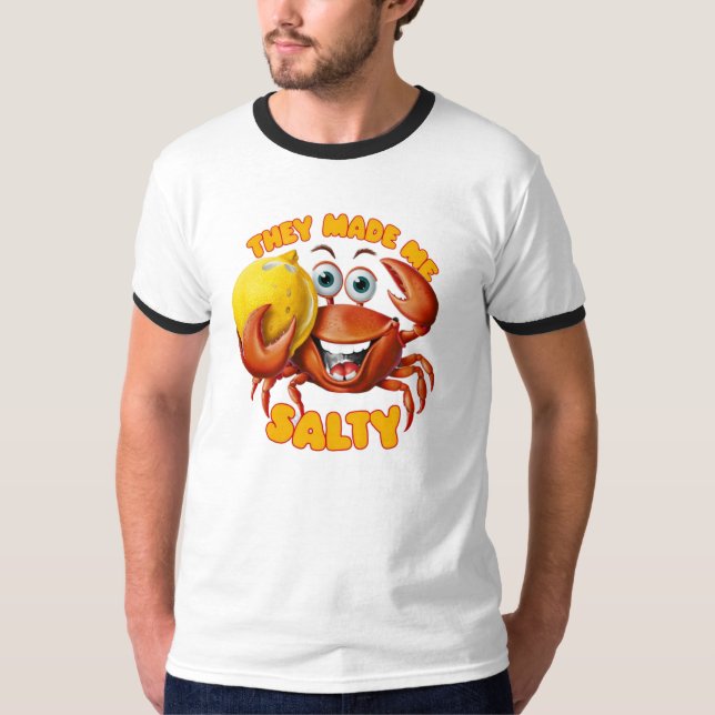 Funny Crab T Shirt (Framsida)