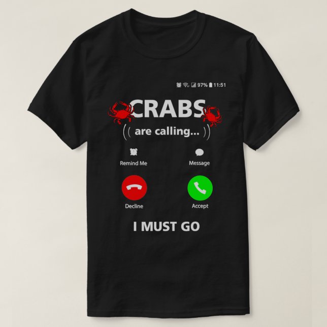 Funny Crabbing Manar Blue Crab Älskare Maryland T Shirt (Design framsida)