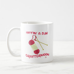 Funny Craeftermiddag Crafty Hobby Slogan Art Kaffemugg