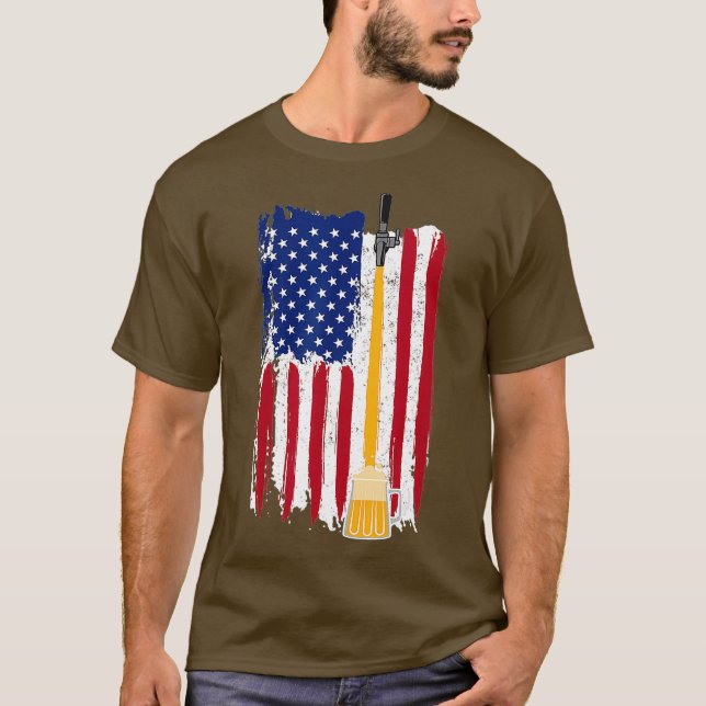 Funny Craft Beer Brewer Gift Cute Brewery US T Shirt (Framsida)