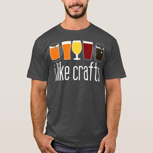 Funny Craft Beer Drinker - Craft Night T Shirt (Framsida)