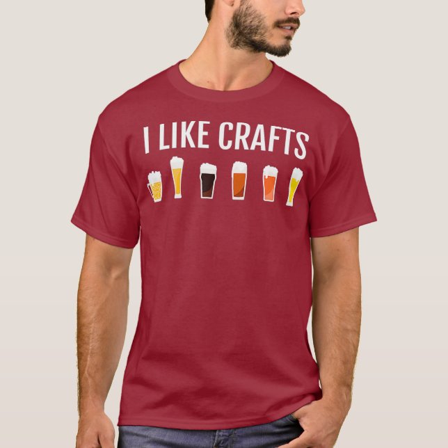 Funny Craft Beer Drinker Gift - Craft Night - T Shirt (Framsida)
