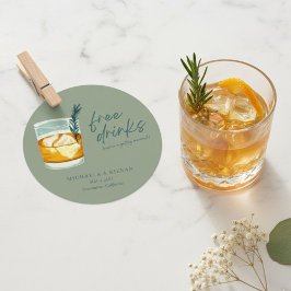 Funny Craft Cocktail Bröllop spara datum