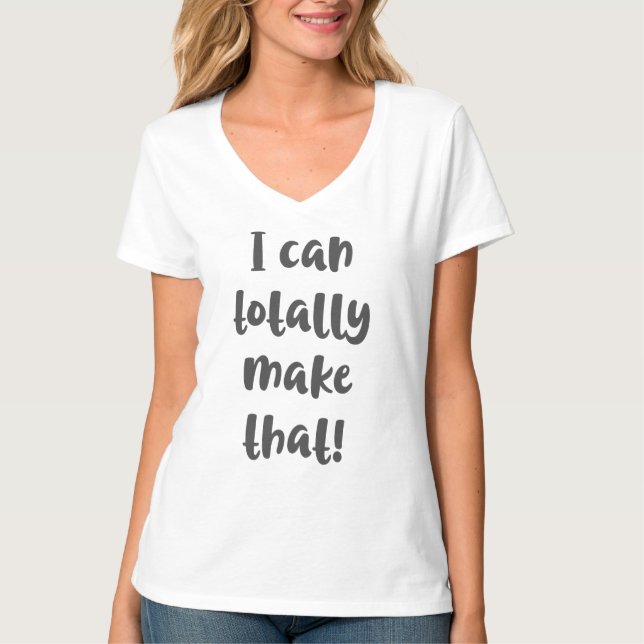 Funny Crafter och DIY Sayed Push Lettering T Shirt (Framsida)
