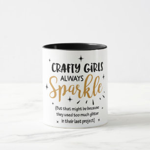 Funny Crafty Girls Mugg