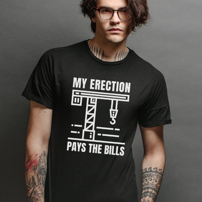 Funny Crane Operator | Byggarbetsplats Humor T Shirt (Skapare uppladdad)