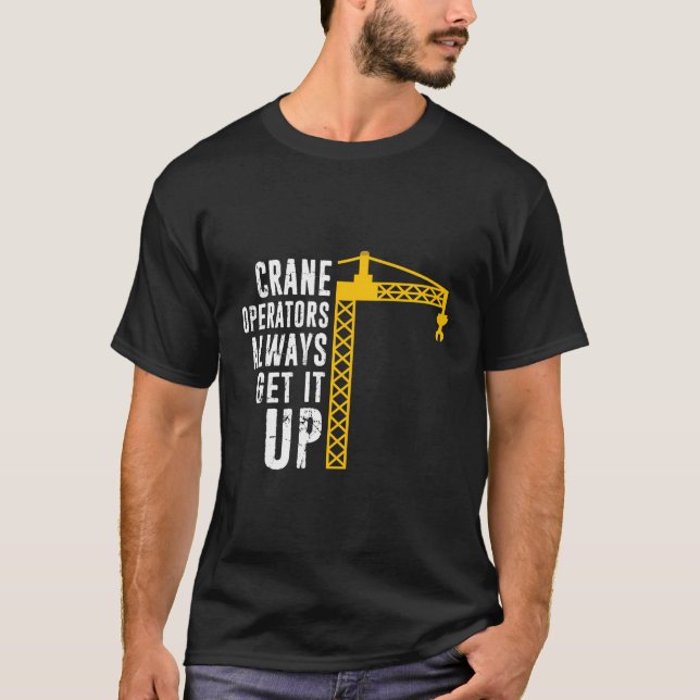 Funny Crane Operator - Construction Operator Torn T Shirt (Framsida)