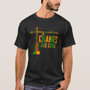Funny Crane Operator Gift Construction Torn Crane T Shirt