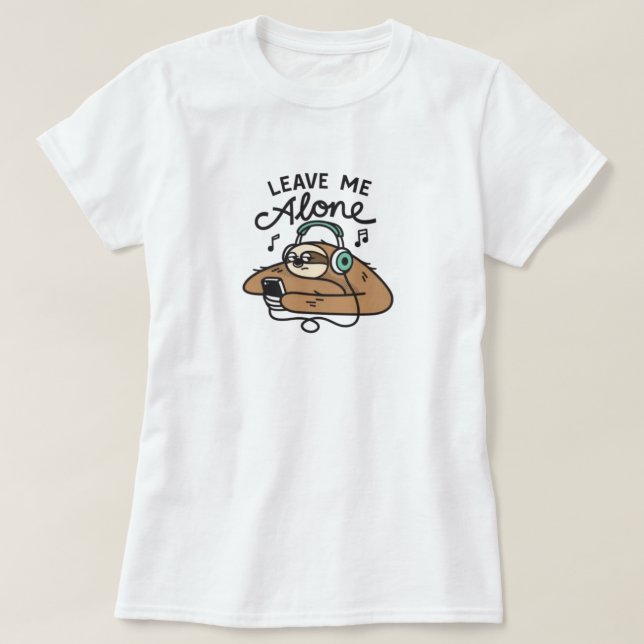 Funny Cranky Sloth T-Shirt (Design framsida)