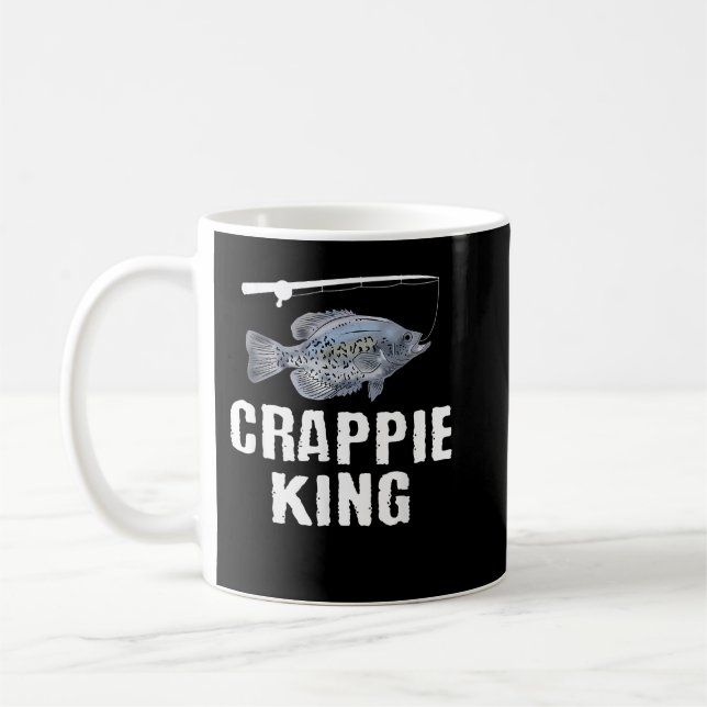 Funny Crappie Fishing Pan Fish Freshwater Fisherma Kaffemugg (Vänster)