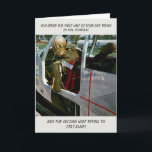 FUNNY CRASH TEST DUMMY PHOTO BIRTHDAY KORT<br><div class="desc">A bild säger allt.  Hur många dumma sak har vi gjort när vi var unga med våra vänner?    Detta kommer att göra ett underbart kort för en av era bästa vänner.  Ta tillbaka minnen.  Njut och tack för att du tittar.</div>