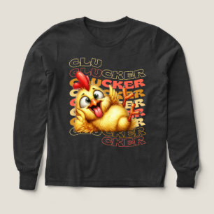Funny Crazy Clucker Chicken - Tecknad Tupp T Shirt