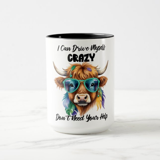 Funny Crazy Cow Mugg (Center)