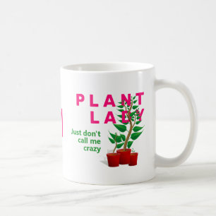 Funny CRAZY PLANT DAM Kaffemugg