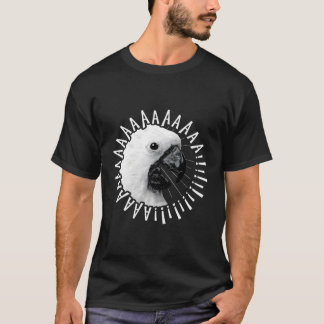 Funny Crazy Screaming Cockatoo Hoodie Parrot Bird T Shirt