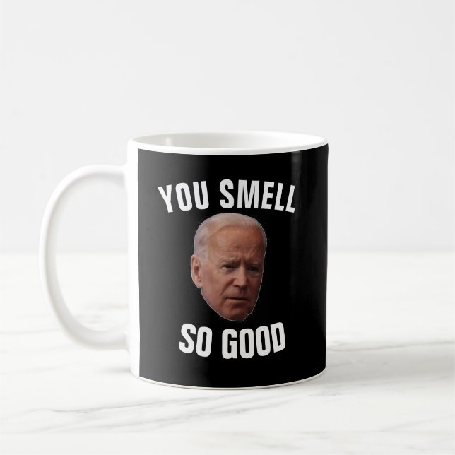 FUNNY CREEPY JOE BIDEN KAFFE KOPPAR (Vänster)