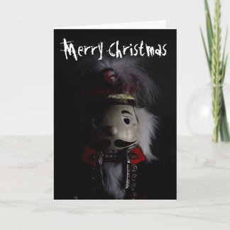 Funny Creepy Nutcracker Helgkort