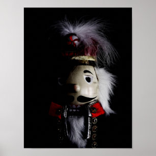 Funny Creepy Nutcracker Porträtt Poster
