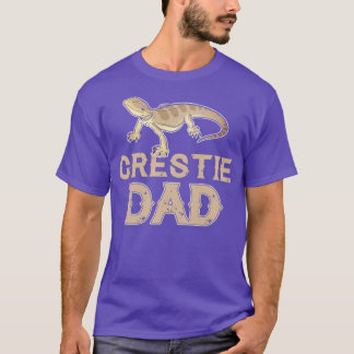 Funny Crestie Gecko Pappa Pet T Shirt