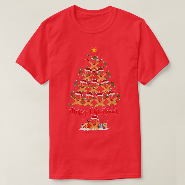 Funny Cricket Lover Xmas Lights Cricket Christmas  T Shirt (Design framsida)