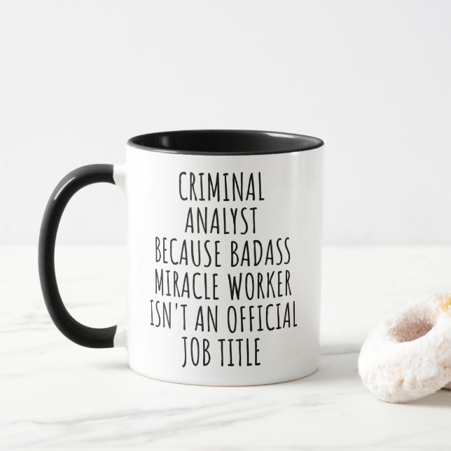 Funny Criminal Analyst Mug Forensic Science Gift Mugg (Med munk)