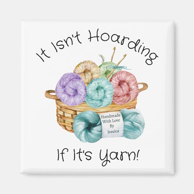 Funny Crochet Customized Magnet (Framsidan)